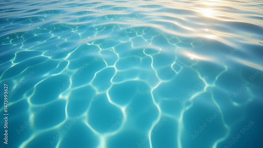 Aufkleber serenely gentle water surface with intricate natural ripples and undulating patterns capturing the e