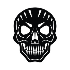 skull on a white background