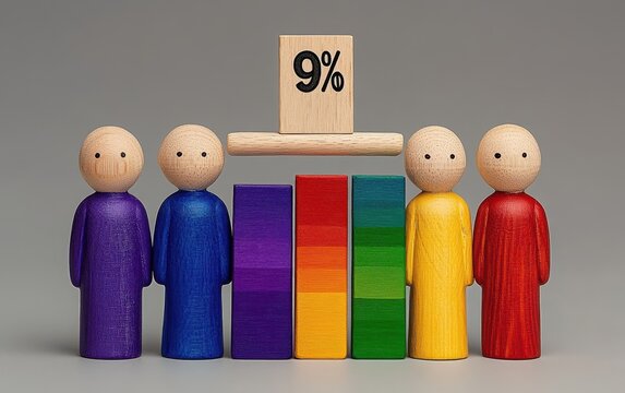 Diversity representation.  9% figure