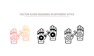 Mehndi icon design with white background stock illustration