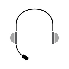 Headphones symbol. headphones icon. vector background white background simple eps 10 .icon vector aris color