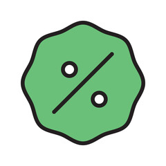 Discount icon, Percentage, finance percent offer tag, Shopping Sale label, Black Friday coupon, promotion commission icons button,