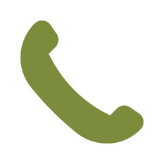 Call icon Flat line illustration Phone call icon. Telephone icon symbol. Vector illustration