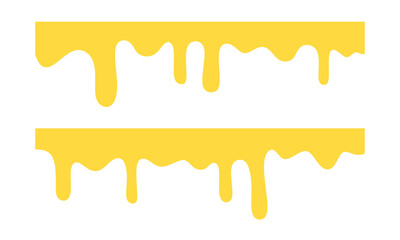 Melted cheese, cheese vector. flowing Cheese isolated on white background. Suitable for advertising, congratulations, packaging.

