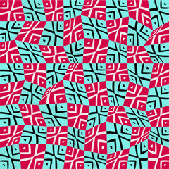 Abstract ethnic rug ornamental seamless pattern.Perfect for fashion, textile design, cute themed fabric, on wall paper, wrapping paper and home decor.Vector graphics for design.