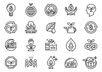 エコロジーアイコン01　Hotel Amenities icons