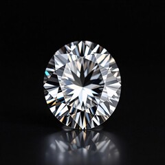 diamond on black background