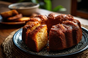 Golden-Brown Bundt Cake: A Rustic, Warm Culinary Delight