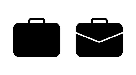 Briefcase icon vector. suitcase sign and symbol. luggage symbol.