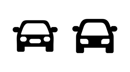 Car icon vector. car sign and symbol. small sedan