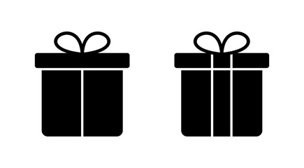 Gift icon vector. gift sign and symbol. birthday gift