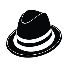 black hat isolated on white
