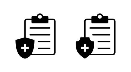 Medical insurance icon vector. health insurance sign and symbol