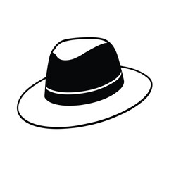 black bowler hat