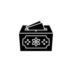 creative details Ballot Box icon Vector Illustration
