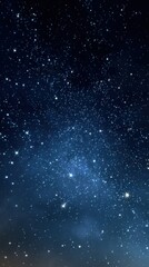 Fototapeta premium Celestial Symphony: A mesmerizing night sky explodes with a breathtaking array of stars, creating a cosmic tapestry of awe-inspiring beauty. 