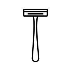 mustache trimmer icon on white background simple