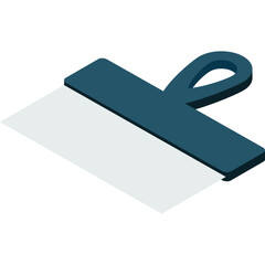 Trowel icon. Vector house renovation tool. Construction equipment isolated on white background