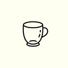 Coffee cup icon. Cup of coffee or tea. Mug sign. Vector.