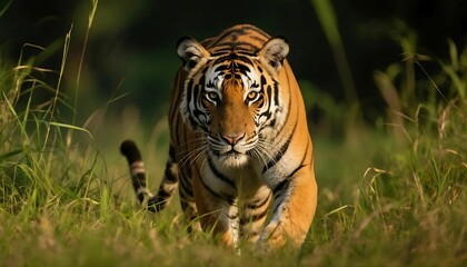 Fototapeta premium Realistic Wildlife Portraits of Endangered Animals in Natural Habitats