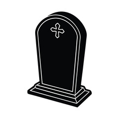 tombstone in a grave