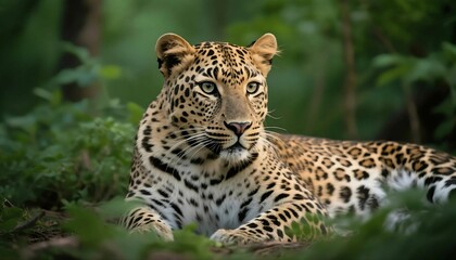 Obraz premium Realistic Wildlife Portraits of Endangered Animals in Natural Habitats