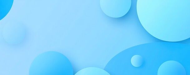 Blue gradient circular geometric abstract wave lines planar background, suitable for business conferences and poster promotions.
