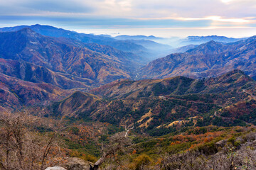 Expansive View of Sequoia National Park's Majestic Mountains