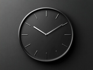 Minimalist wall clock design showcasing sleek lines and modern style