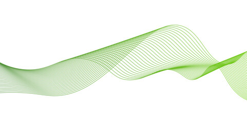 Modern abstract green wave liquid lines background.dots on a whit clean and fresh background,Frequency sound wave lines and technology curve lines,green wave lines frame,	