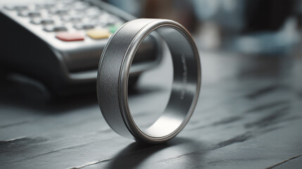 Smart Ring Payment On Countertop Terminal