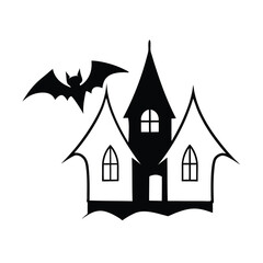 halloween house icon