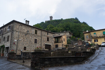 Historic Streets of Radicofani, Tuscany, Italy