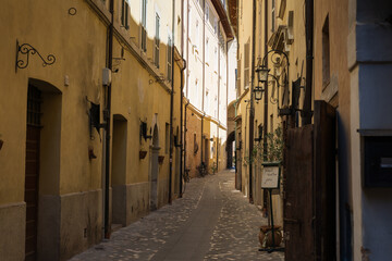 Historic Streets of Foligno, Umbria, Italy