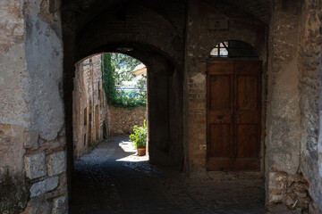 Charming Streets of Spello, Umbria, Italy