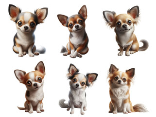 Obraz premium Cute Chihuahua puppies with big ears