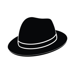 black hat isolated on white