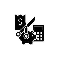 creative details Cost reduction icon Vector Illustration