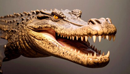 Obraz premium 水中に生息するワニ