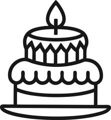 birthday cake with candles