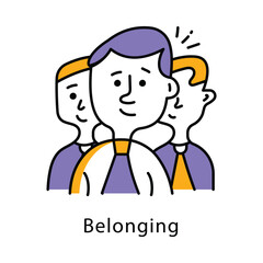Belonging Vector filled Outline Style Icon. Eps 10 File 