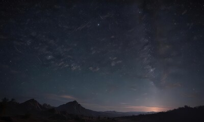 Starry night sky, infinite darkness, cosmic dust  ,  stars,  universe