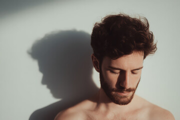 modern branding approach in creative agency featuring creative directors face illuminated by soft warm light