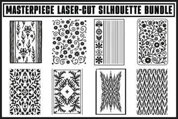 Floral Laser Cut Silhouette Panels