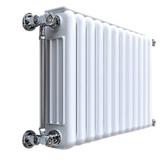 Fototapeta premium Radiators isolated on transparent background.
