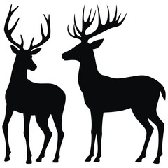 deer silhouette vector