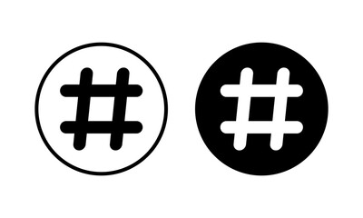 Hashtag icon vector illustration. hashtag sign and symbol