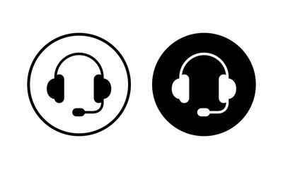 Headphone icon vector illustration. Headphone sign and symbol