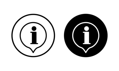 Information sign icon vector illustration. about us sign and symbol. question mark icon