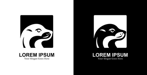 The logo design is in the form of a sea lion's head combined with a square